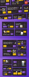 Purple Yellow Company Profile PPT ZLNKNYK