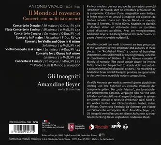 Amandine Beyer, Gli Incogniti - Antonio Vivaldi: Il Mondo Al Rovescio - Concerti Con Molti Stromenti (2022)