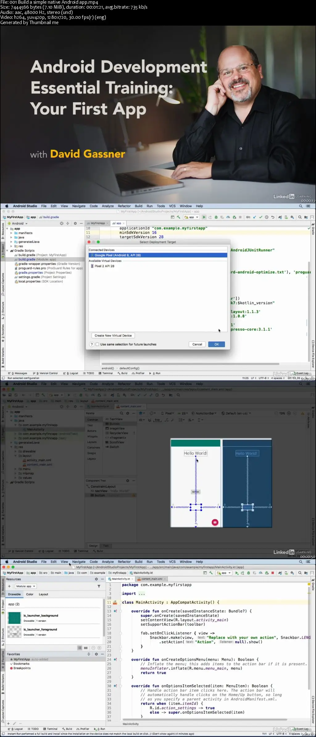 Android Development Essential Training: Create Your First App