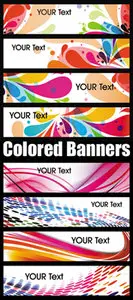 Colored Banners Vector