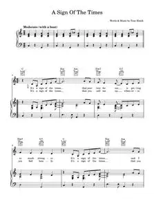 A Sign Of The Times - Petula Clark (Piano-Vocal-Guitar (Piano Accompaniment))