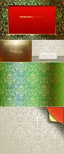 Holiday Floral Backgrounds Vector