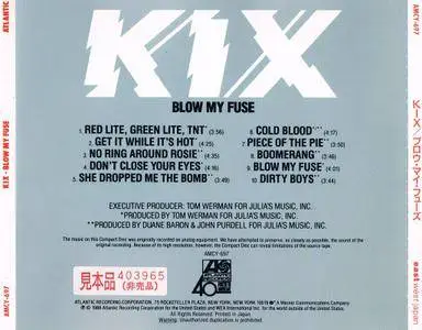 Kix - Blow My Fuse (1988) [Atlantic AMCY-697, Japan]