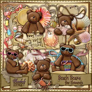 Scrap  Kit: Beach Bears
