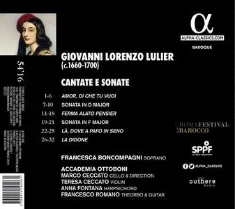 Francesca Boncompagni, Marco Ceccato, Accademia Ottoboni - Giovanni Lorenzo Lulier: Cantate e Sonate (2018)