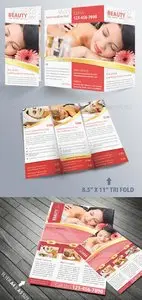 GraphicRiver Beauty Spa Trifold Brochure & Flyer Pack