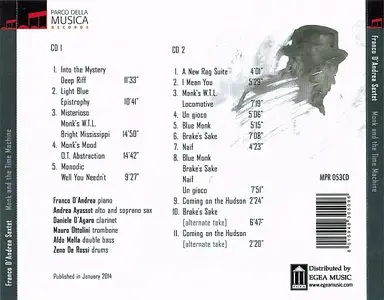 Franco D'Andrea Sextet - Monk And The Time Machine (2014) [2CDs] {Parco Della Musica}
