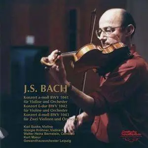 Karl Suske, Gewandhausorchester Leipzig, Kurt Masur - J.S.Bach: Violin Concertos, BWV 1041-43 (1979/2014) [24/192]