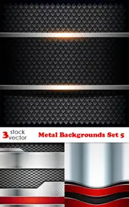 Vectors - Metal Backgrounds Set 5
