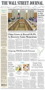 The Wall Street Journal - 16 April 2021