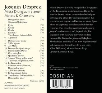 David Skinner, Alamire, Andrew Lawrence-King - Josquin Desprez: Missa D’ung aultre amer, Motets & Chansons (2007)
