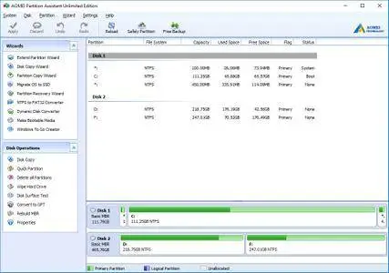 AOMEI Partition Assistant Technician 6.1.0 Multilingual  Portable