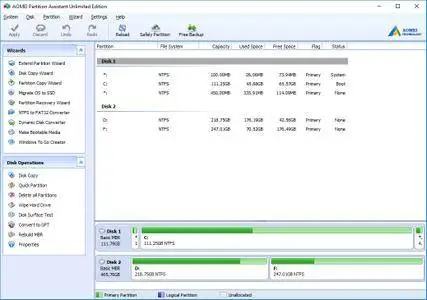AOMEI Partition Assistant Professional / Technician / Unlimited 6.1.0 Multilingual