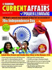 Current Affairs Power Learning - September 2016