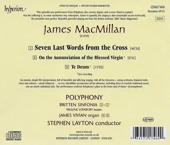 Stephen Layton, Polyphony, Britten Sinfonia - James MacMillan: Seven Last Words from the Cross (2005)