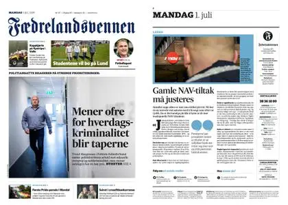 Fædrelandsvennen – 01. juli 2019