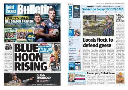 The Gold Coast Bulletin – March 13, 2019