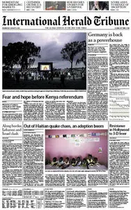 International Herald Tribune August 04 2010