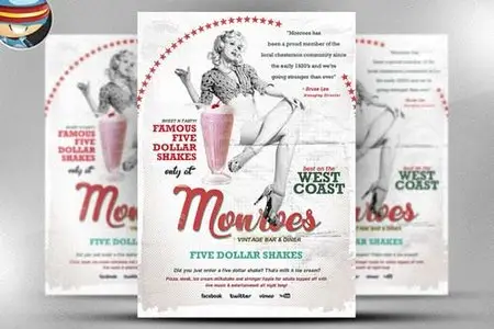 CreativeMarket Monroes Flyer Template