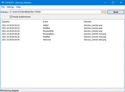 VovSoft Directory Monitor 1.3