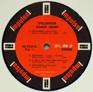 Gábor Szabó - Spellbinder (Impulse! 1st pressing) Vinyl rip in 24 Bit/ 96 Khz + CD 