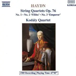 Kodály Quartet - Haydn: String Quartets Op. 76 Nos. 1-3 (1991)