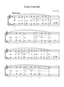Long, Long Ago - Thomas Bayly (Easy Piano)