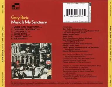 Gary Bartz - Music Is My Sanctuary (1977) {Blue Note Rare Groove 724358073324 rel 2003}