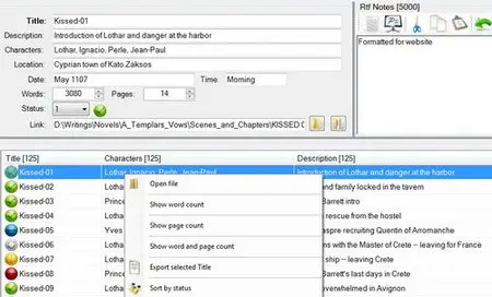 Writers Project Organizer 3.2.129.32155