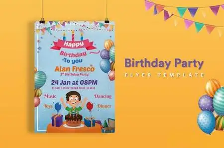 Birthday Party Flyer - 01