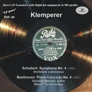 Franz Schubert: Symphony No. 4, Ludwig Beethoven: Piano Concerto No. 4 (1950&1951/2017)