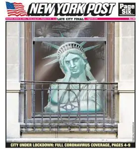 New York Post - March 21, 2020
