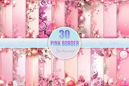 Pink Decorative Borders - 30+ Backgrounds