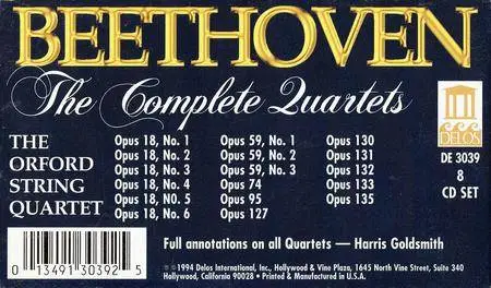 The Orford String Quartet - Beethoven: The Complete Quartets (1994)