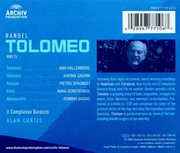 Handel - Tolomeo [Curtis] 3CD