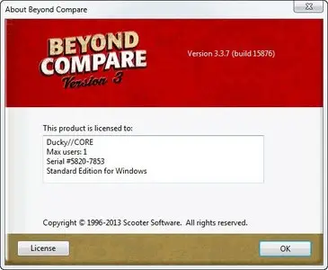 Beyond Compare 3.3.7 Build 15876