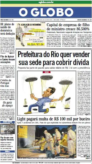 Jornal O Globo - 6 de julho de 2011