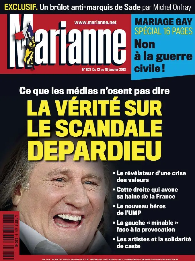 Marianne 821 - 12 au 18 Janvier 2013