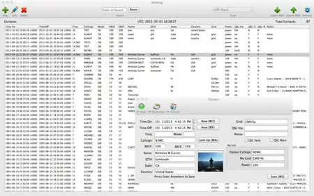 HamLog v3.51 Mac OS X