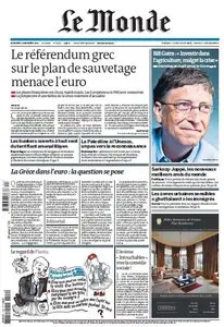 Le Monde du Mercredi 2 Novembre 2011