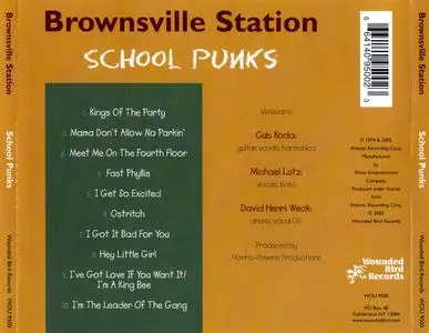 Brownsville Station - School Punks (1974) {Wounded Bird Records WOU 9500 rel 2005}