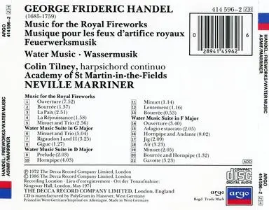 Neville Marriner, Academy of St Martin in the Fields - Georg Frideric Handel: Music for the Royal Fireworks; Water Music (1986)