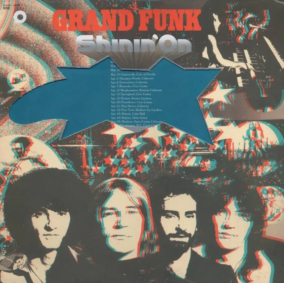 Grand funk слушать. Гранд фанк 1974. Виниловая пластинка Гранд фанк Шайнон 1974. Группа Grand Funk Railroad. Фанк альбомы.