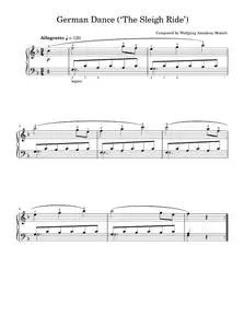 German dance - Wolfgang Amadeus Mozart (Easy Piano)