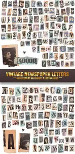 Vintage Newspaper Letters