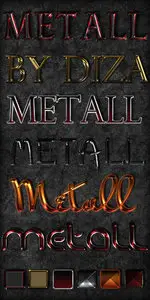 Color Metal Styles for Photoshop