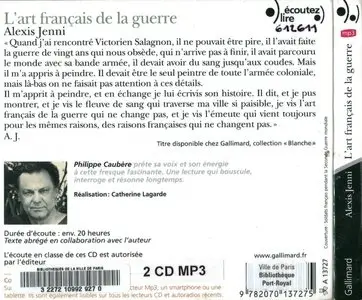 Alexis Jenni, "L'art français de la guerre"