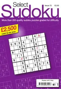 Select Sudoku – 05 April 2018