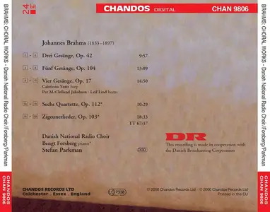 Stefan Parkman, Danish National Radio Choir - Johannes Brahms: Choral Works (2000)