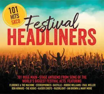 VA - 101 Hits Festival Headliners (5CD, 2018)